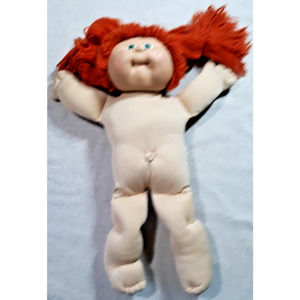 Cabbage Patch Kids Dolls Red Hair Green Eyes Vntg 1978 1983 Xavier Roberts clean